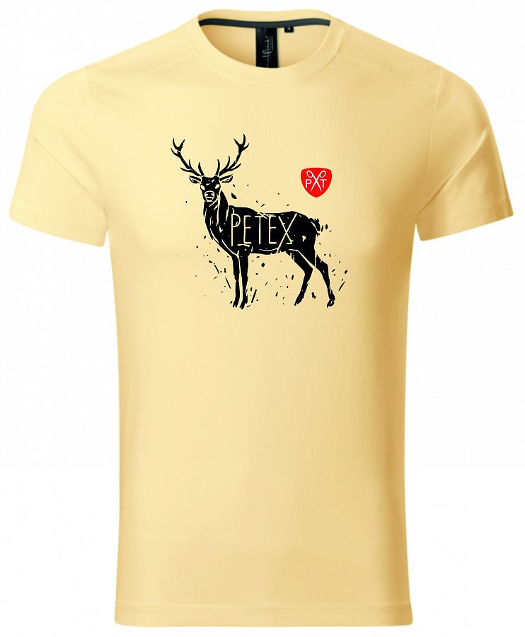 Pánské tričko myslivecké s jelenem PXT CREATIVE 150 bourbon vanilla vel. XL  - Obrázek Pánské tričko myslivecké s jelenem PXT CREATIVE 150 bourbon vanilla vel. XL  - Obrázek